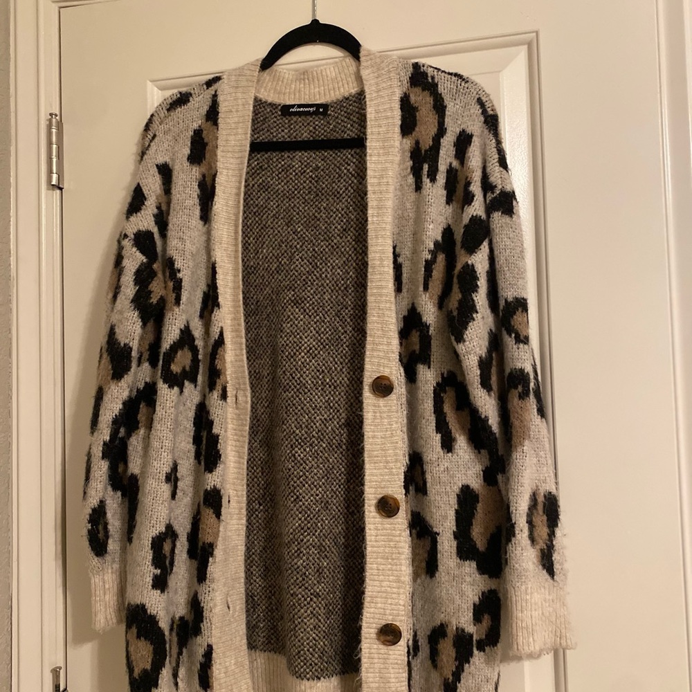 Olivaceous Cheetah Cardigan